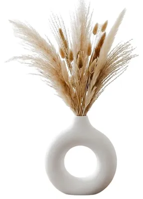 Obrázek produktu pro Designová váza, bílá, kulatá, moderní, do interiéru