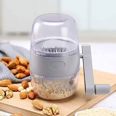 Produktbild von Nussbrecher Nuss Chopper Multi Zerkleinerer Universal FüR Alle NüSse Geeignet,Manuelle Nussmühle mit Handkurbel Nuss Chopper Erdnussmühle,Getrockneter Obstbrecher für verschiedene Nüsse zum Backen