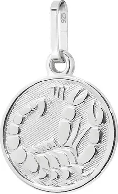 Produktbild von Skorpion Sternzeichen 925 Sterlingsilber 12mm Kettenanhänger Horoskop Zodiak