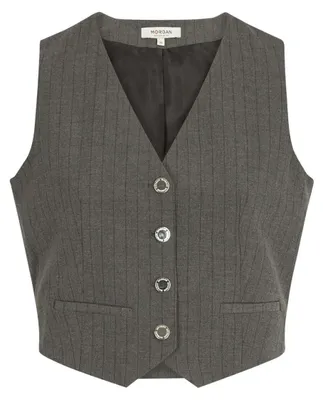 Productafbeelding van Morgan vest zonder mouwen, grijs, maat M, 38