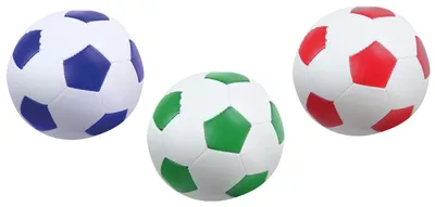 Obrázok produktu pre Mäkké lopty Lena, sada 3, 10 cm, farebné (modrá/zelená/červená)