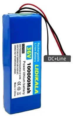 Obrázok produktu pre Batéria, kapacita 100 000 mAh, ľahká konštrukcia, DC napájanie, 36V