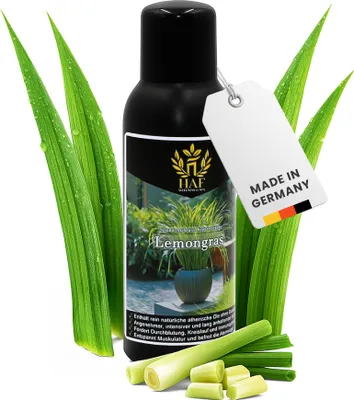 Produktbild von HAF Saunaaufguss Lemongras 250 ml - Sauna Aufgussmittel - Saunaduft mit natürlichen ätherischen Ölen für intensiven & langhaltenden Duft