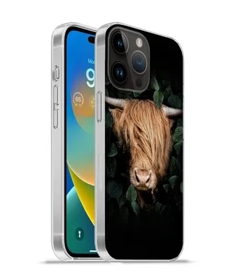 Produktbild von MuchoWow® Handyhülle Schutzhülle Hülle für Apple iPhone 14 Pro Max Schottische Highlander - Tier - Flora Silikon Softcase Handy Hülle - Hardcover