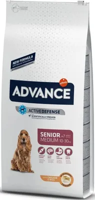 Productafbeelding van ADVANCE CANINE SENIOR, voeding voor oudere honden, middelgroot, met kip, 12 kg (NDR)