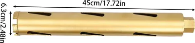 Obrázok produktu pre Vrtná korunka na betón – Ø 63 mm Vrtná korunka – šesťhranná stopka – dĺžka 45 cm – otvor v stene/odtok – zlatá