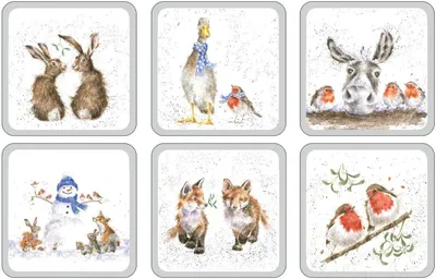 Produktbild von Designs – Untersetzer "Quadrat" – Weihnachten