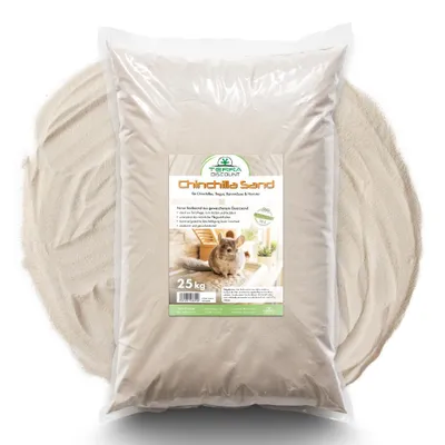 Produktbild von Chinchillasand 25 kg – feiner Badesand aus Quarzsand für Nager, KI-generiertes Bild