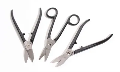 Image de Set de ciseaux d'orfèvre 3 pièces 175 mm Ciseaux d'orfèvre Set de ciseaux or