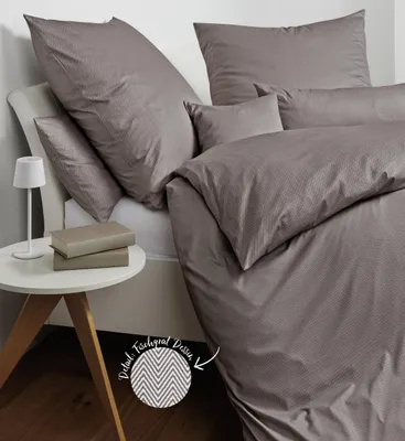 Produktbild von Janine Design Interlock-Jersey-Bettwäsche-Garnitur JERSEY CLASSIC 59000 Farbe vulkan Größe 155x220+80x80