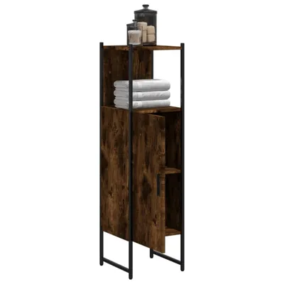 Produktbild von Badschrank Räuchereiche 33x33x120,5 cm Holzwerkstoff 842468