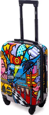 Produktbild von RGL 5188 L Reisefieber Polycarbonat Hartschalen Koffer Abnehmbare Räder Trolley Picasso