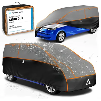 Produktbild von WALSER Hagelschutz Abdeckplane Transporter, Abdeckplane Bus Perma Protect, Auto Hagelschutzplane L, kompatibel mit VW Caddy/T4/T5/T6, Mercedes Viano/Vito