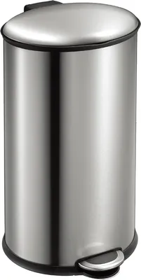 Image de EKO - Ellipse Poubelle à pédale 40 litres - Acier inoxydable Plastique - Acier inoxydable mat