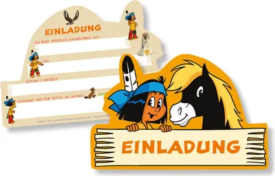 Produktbild von Einladungen Yakari 6Stk.