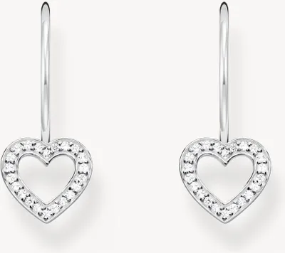 Produktbild von Thomas Sabo Ohrhänger Damen in Herzform Weiße Steine Silber H2292-051-14