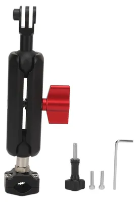 Image de Support de caméra pour moto et vélo, fixation pour guidon, multifonctionnel, angle réglable, rotation à 360° pour caméras d'action S