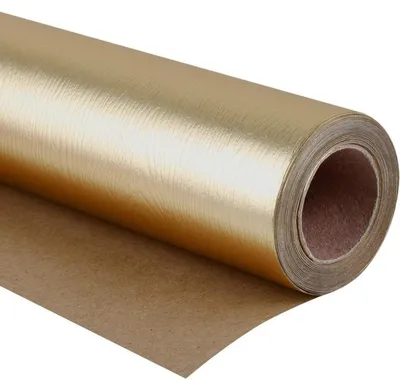 Produktbild von Geschenkpapierrolle Mattgold 43,2 cm x 5 m