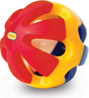 Produktbild von Tolo Rassel Classic Ball buntes Babyspielzeug