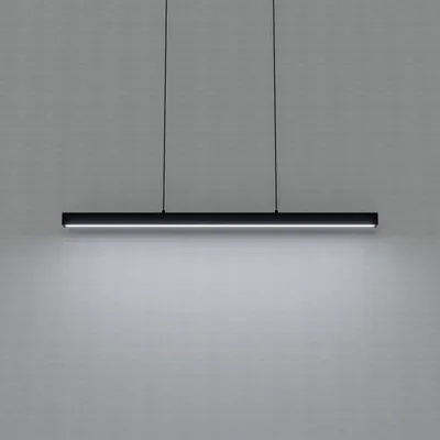 Productafbeelding van LILIIN LED hanglamp, modern design, hoogte verstelbaar, geschikt voor keukeneiland, acryl hanglamp, eettafel lamp, pendelarmatuur, 48W - koelwit