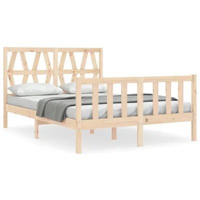 Immagine prodotto di vidaXL Letto in legno massiccio con testiera