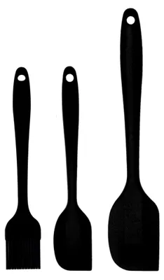 Produktbild von Silikon Teigschaber und Backpinsel Set – 3-teiliges Küchenutensilien Set, BPA-frei, hitzebeständig, antihaftbeschichtet, flexibel und langlebig