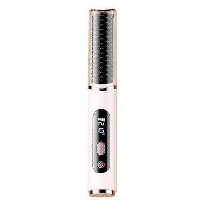Produktbild von Mini Haarglättungsbürste mit Digitalanzeige, 5 Temperaturstufen 140–210°C, kompakte Glättbürste