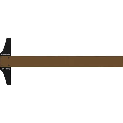 Produktbild von Zeichenschiene braun 100cm