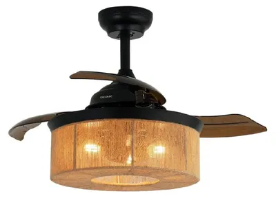 Obrázok produktu pre Cecotec 08624, Domáci lopatkový ventilátor, Zlato, Strop, 15 m², 92 cm, Diaľkový ovládač