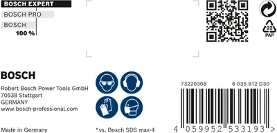 Immagine prodotto di Bosch Expert SDS max-8X punta per martello 26 x 200 x 320 mm - 2608900245