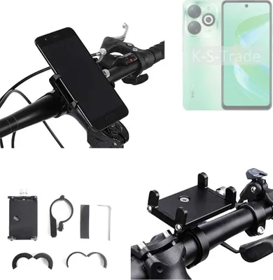 Produktbild von K-S-Trade Handyhalterung für das Fahrrad kompatibel mit Infinix Smart 9 Halter Lenkstange Fahrradhalterung Motorrad Bike Mount Befestigung Smartphone