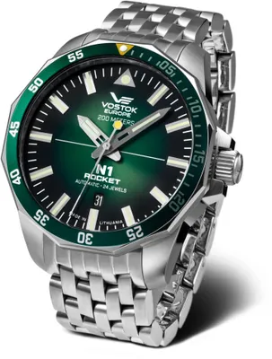 Productafbeelding van Herenuhren VOSTOK EUROPE NH35A-225A710B, groen, gelimiteerde oplage