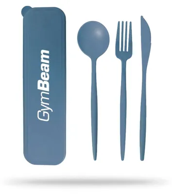 Produktbild von GymBeam - Besteckset 2GO in Blue