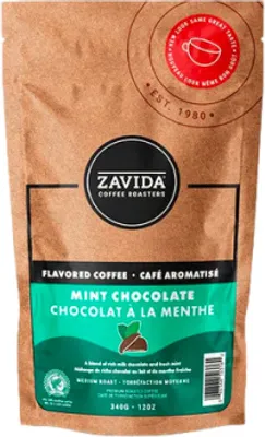 Produktbild von Zavida | Kaffeebohnen Chocolate Mint - 340g - Mittelröstung - Rainforest Alliance Certified™ - Schokoladig und erfrischend