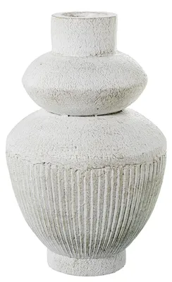 Produktbild von Weiße Keramische Bodenvase 29 x 29 x 46 cm