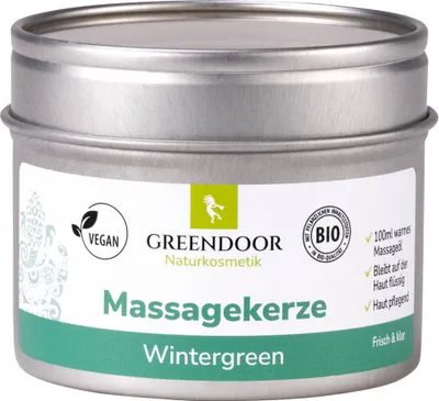 Produktbild von GREENDOOR Massagekerze  Wintergreen