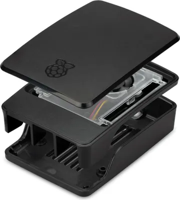 Zdjęcie produktu dla Raspberry Gehäuse Original für 5B               Schwarz/Grau