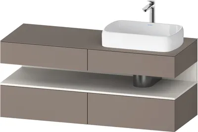 Produktbild von DURAVIT QA4766084430010 QTG KWTU WH Ek. 1400x550x600 bs. Mt.