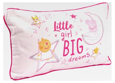 Produktbild von Peppa Wutz Kissen – Plüsch Dekokissen Rosa 40 x 23 cm