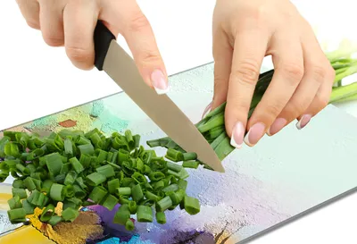 Obrázek produktu pro SKLENĚNÉ KRÁJECÍ PRKÉNKO 40x52 Květiny