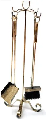 Produktbild von DIXIE STORE Kaminbesteck 4er Metal - 21,5 x 25 x 74 cm - Gold