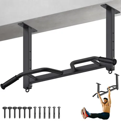 Produktbild von Klimmstange Deckenklimmzugstange Türrahmen - 81 cm - Verstellbar - 400 lbs Tragkraft - Heimtraining
