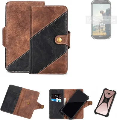 Produktbild von K-S-Trade Handyhülle Schutzhülle Bookstyle Case kompatibel mit Doogee S40 Klapphülle Cover Hülle Schutztasche 1x