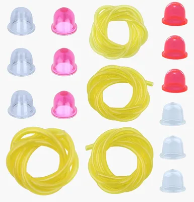 Image de Kit de tuyaux d'essence, comprenant 2 tuyaux de 3,5 mm et 2 tuyaux de 2,5 x 5 mm, pour divers appareils de jardin