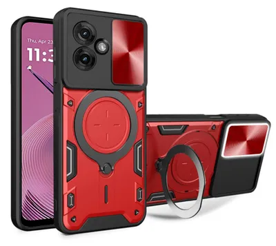 Zdjęcie produktu dla Techsuit CamGuard Pro etui do Motorola Moto G55 - Czerwone