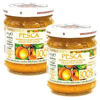 Produktbild von Agritur -  Pfirsich Kompott 100 Prozent Frucht ohne Zuckerzusatz Pack 2 x 210 g