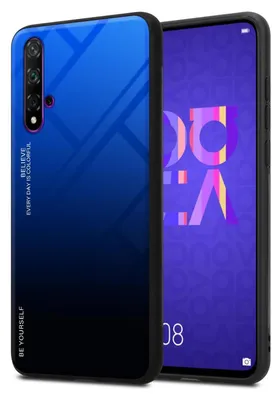 Produktbild von Cadorabo Hülle für Honor 20 / 20S / Huawei NOVA 5T Schutz Hülle in Schwarz Handyhülle TPU Etui Cover Case Tempered Glas