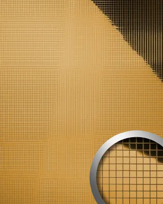 Produktbild von WallFace 27373 M-Style Design Platte Wand-paneel Mosaik Einrichtungs glanz gold 0,96 qm