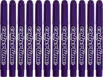 Produktbild von Creativ Company lila Jumbo Filzstifte - 12 Stück - Marker für Kinder