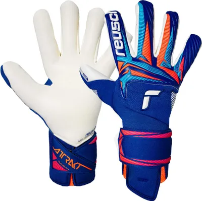 Immagine prodotto di Guanti da portiere Reusch Attrakt Gold X Guardian con funzione di raffreddamento 4126 sharp blu/wht/shock orng 10